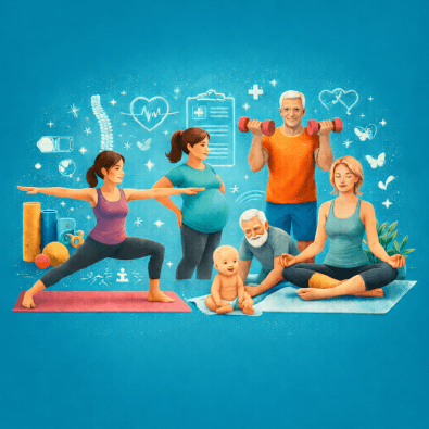 Präventionskurse im Therapiezentrum Oehme mit Yoga, Rückenschule, Rehasport und Gesundheitskursen für alle Altersgruppen